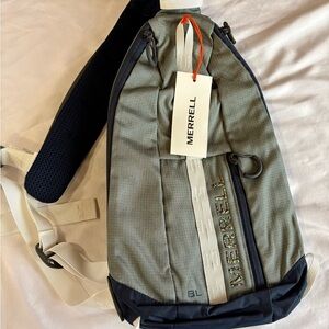 Merrell Navy Blue and Gray Sling Pack